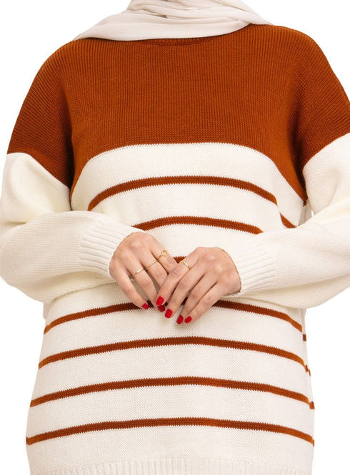 Hafan Striped Knit Suit 3 - Khotwh