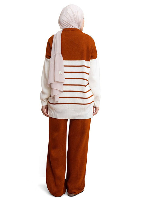 Hafan Striped Knit Suit 3 - Khotwh