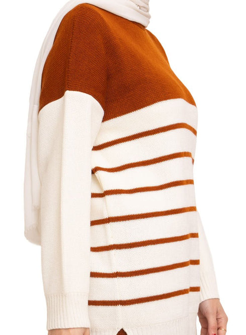 Hafan Striped Knit Suit 3 - Khotwh