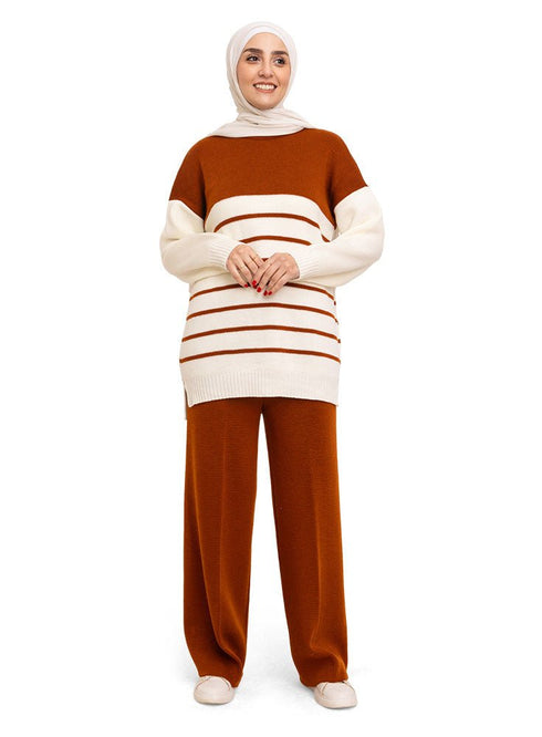 Hafan Striped Knit Suit 3 - Khotwh