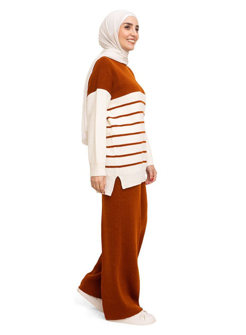 Hafan Striped Knit Suit 3 - Khotwh