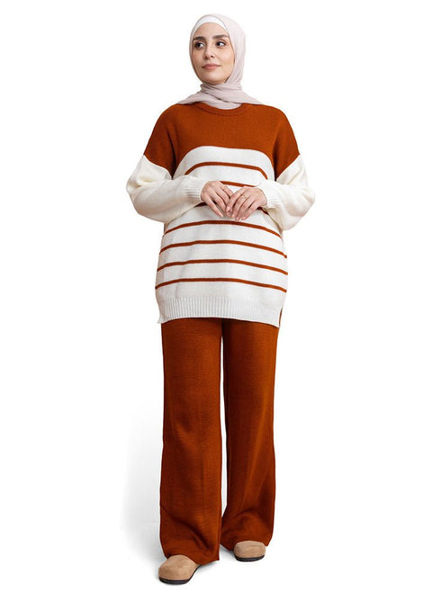 Hafan Striped Knit Suit 3 - Khotwh