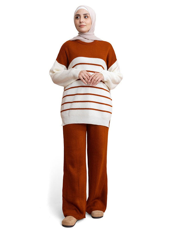 Hafan Striped Knit Suit 3 - Khotwh