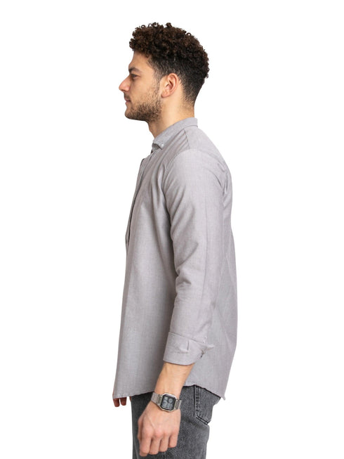 Hexa Silver Oxford Shirt - Khotwh