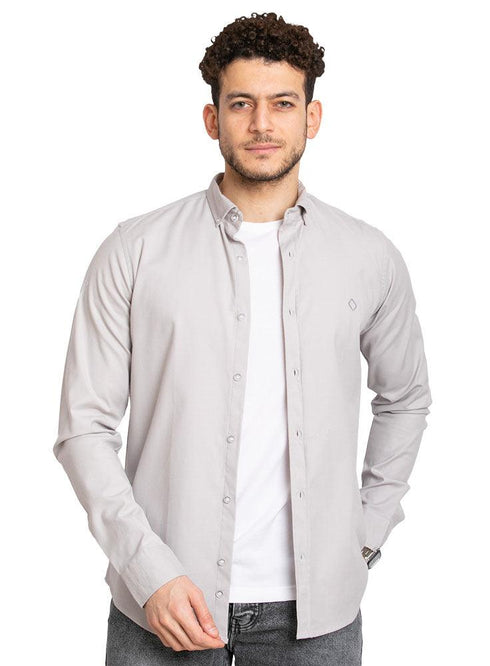 Hexa Silver Oxford Shirt - Khotwh