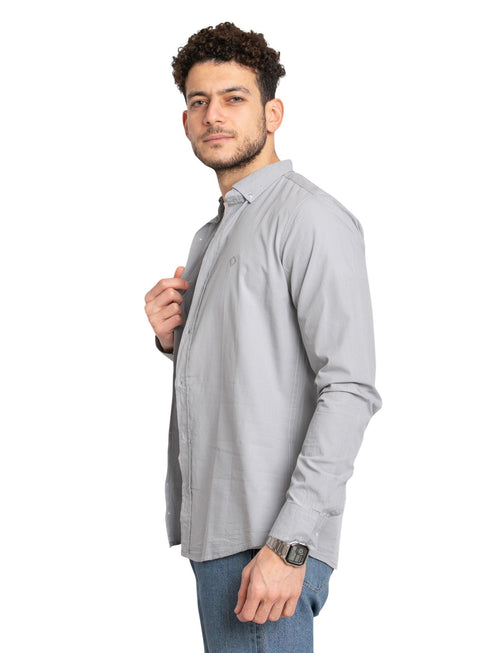 Hexa Silver Oxford Shirt - Khotwh