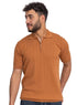 Honey Design 01014Knit Polo Neck Zipper - T-Shirt - Khotwh