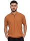 Honey Design 01025Knit Polo Neck Zipper - T-Shirt - Khotwh