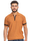 Honey Design 01052Knit Polo Neck Zipper - T-Shirt - Khotwh