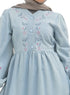 Ice- Design 7113 Embroidered Denim Dress - Khotwh