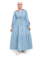 Ice- Design 7113 Embroidered Denim Dress - Khotwh
