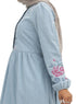 Ice- Design 7113 Embroidered Denim Dress - Khotwh