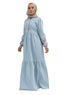 Ice- Design 7113 Embroidered Denim Dress - Khotwh