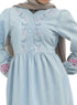 Ice- Design 7113 Embroidered Denim Dress - Khotwh