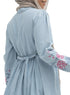 Ice- Design 7113 Embroidered Denim Dress - Khotwh