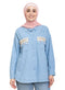 Ice Embellished Denim Shirt - Khotwh