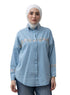 Ice Embroidered Denim Shirt - Khotwh