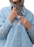 Ice Embroidered Denim Shirt - Khotwh