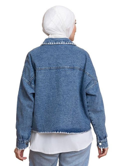 Ice Embroidered - Jacket Jeans - Khotwh