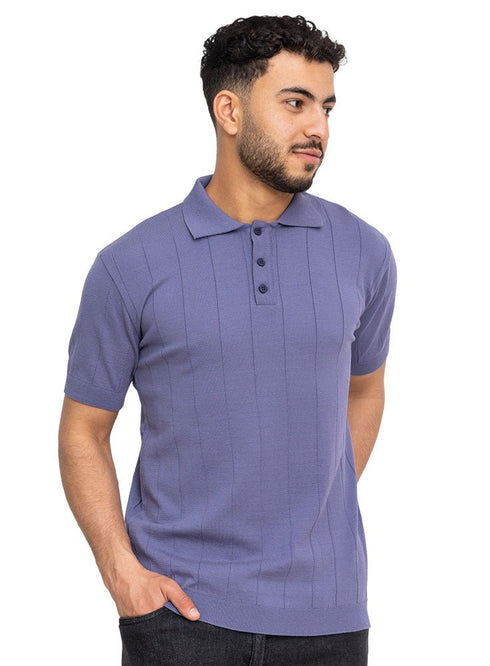 Indigo Design 01007Knit Polo Neck - T-Shirt - Khotwh