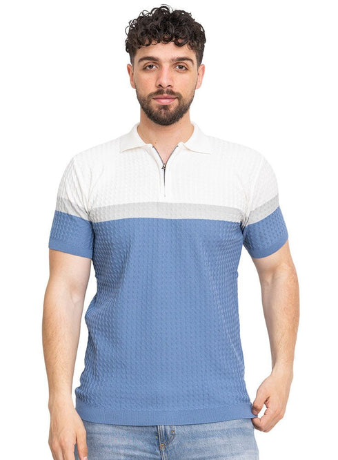 Indigo Design 01008Knit Polo Neck - T-Shirt - Khotwh