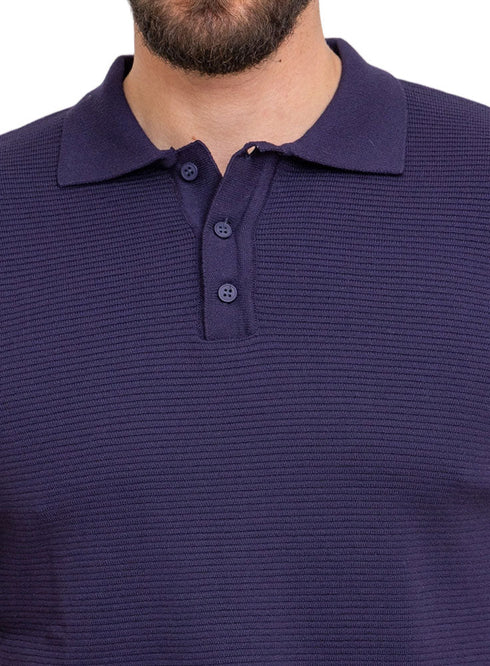 Indigo Design 01016Knit Polo Neck - T-Shirt - Khotwh