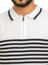 Indigo Design 7513Knit Polo Neck S - Zipper - T-Shirt - Khotwh