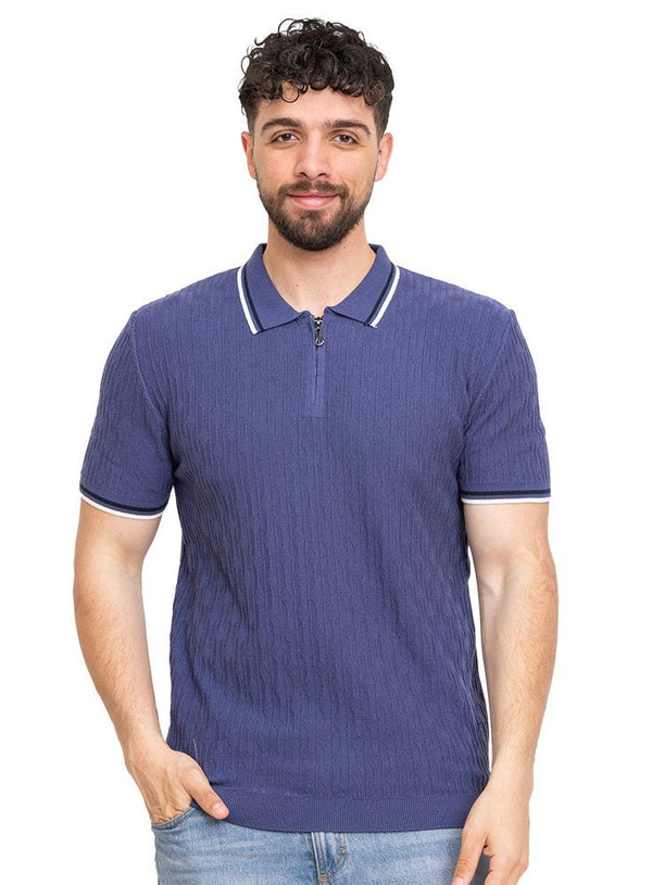 Indigo Design 7528Knit Polo Neck S - T-Shirt - Khotwh