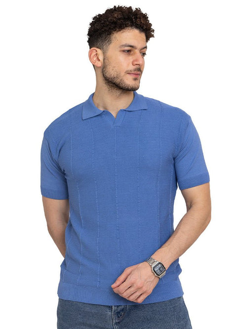 Indigo Design 9 - F - Polo Neck T-Shirt - Khotwh