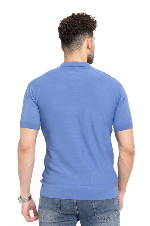 Indigo Design 9 - F - Polo Neck T-Shirt - Khotwh