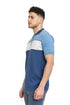 Indigo F - Zipper Polo Knit T-Shirt - Khotwh