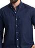 Indigo Linen Shirt - Khotwh