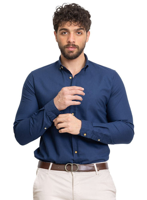 Indigo Oxford Shirt - Khotwh