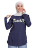 Indigo Printed Long - Sleeve Design 24 - Khotwh