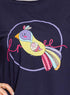 Indigo Printed Long - Sleeve Design 38 - Khotwh