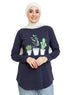 Indigo Printed Long - Sleeve Design 9 - Khotwh
