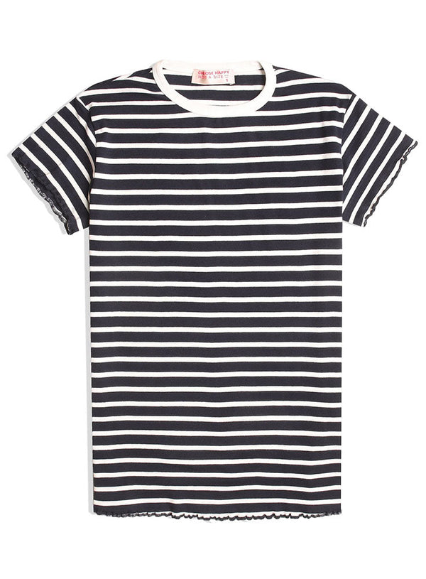 Indigo S - Short Sleeve Basic Top - Khotwh