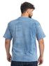 Indigo TieDie-Oversize Round T-Shirt - Khotwh