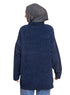 Indigo Velvet V - Over Size Pullover - Khotwh