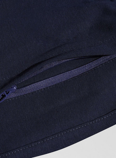 Indigo Zipper - Melton Wide Leg - Khotwh