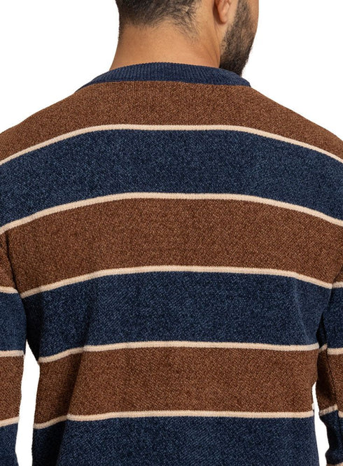 Indigo*Brown Design 2425 S - Round Pullover - Khotwh