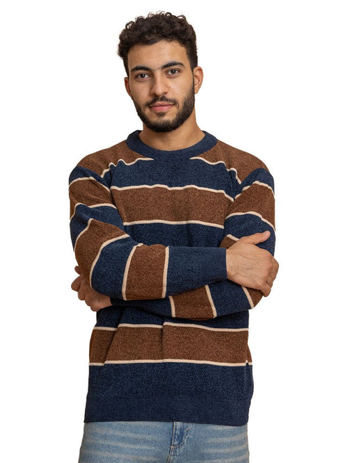 Indigo*Brown Design 2425 S - Round Pullover - Khotwh
