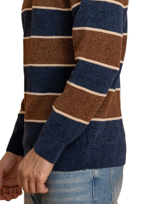 Indigo*Brown Design 2425 S - Round Pullover - Khotwh