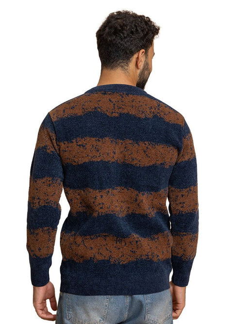 Indigo*Brown Design 2460 S - Round Pullover - Khotwh
