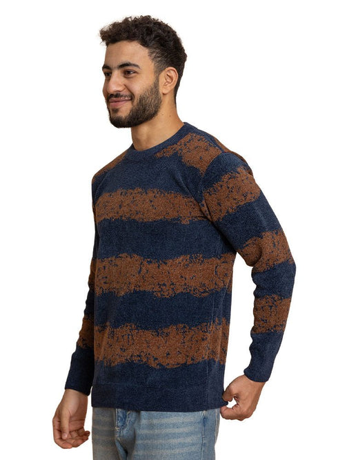 Indigo*Brown Design 2460 S - Round Pullover - Khotwh