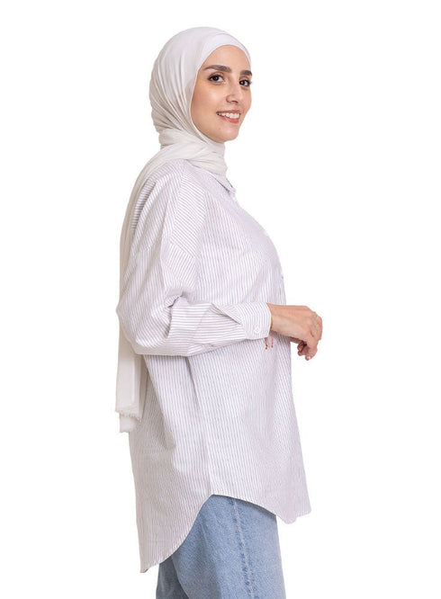 Indigo*Coffe - Design 1 Pocket S - Over Size Shirt - Khotwh