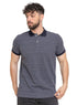 Indigo*Grey Printed Polo Design 1 - Khotwh