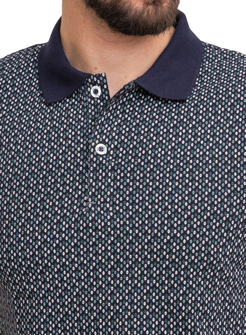 Indigo*Mint Printed Polo Design 1 - Khotwh
