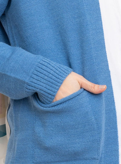 Jeans Basic Pocket Cardigan - Khotwh