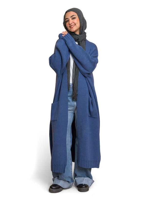 Jeans knitted - Long Cardigan - Khotwh